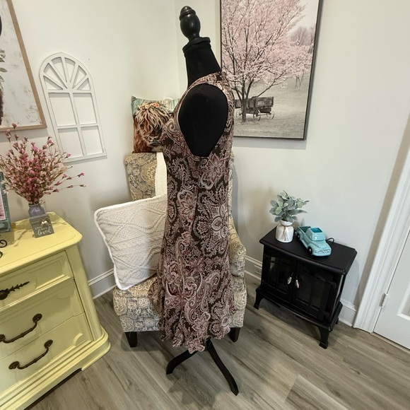 Ann Taylor Brown Tan Halter Midi Sundress - Picture 4 of 8